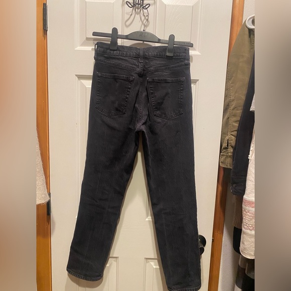 GAP SHY HIGH STRAIGHT BLACK DENIM JEAN - Picture 2 of 2